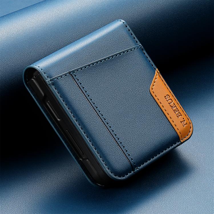 For Samsung Galaxy Z Flip3 5G N.BEKUS P3 RFID Stitching Magnetic Flip Leather Phone Case