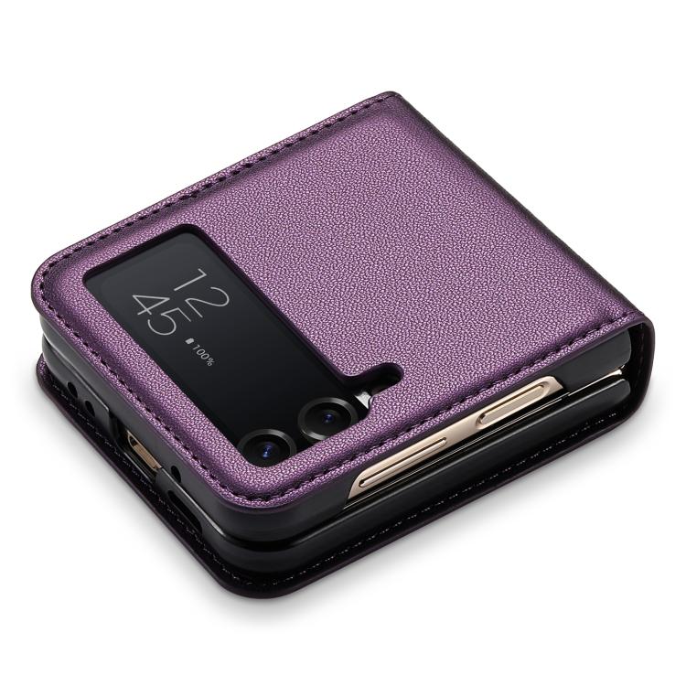 For Samsung Galaxy Z Flip3 5G N.BEKUS P3 RFID Stitching Magnetic Flip Leather Phone Case