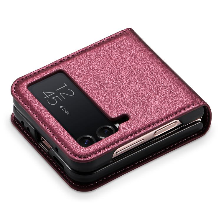 For Samsung Galaxy Z Flip3 5G N.BEKUS P3 RFID Stitching Magnetic Flip Leather Phone Case