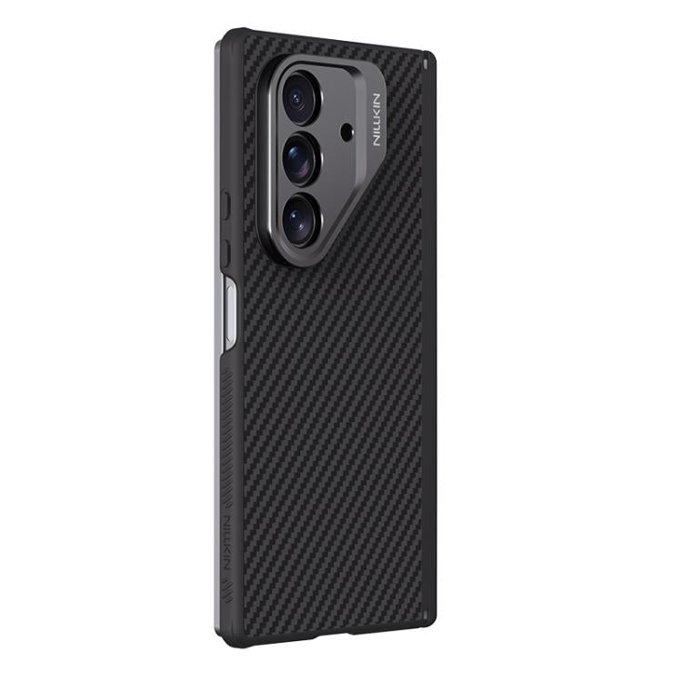 For Samsung Galaxy Z Fold7 5G NILLKIN Aramid Fiber Magnetic Version Phone Case - Black