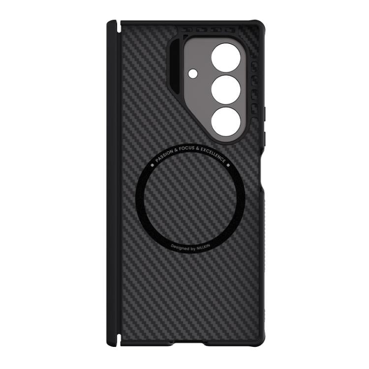 For Samsung Galaxy Z Fold7 5G NILLKIN Aramid Fiber Magnetic Version Phone Case - Black