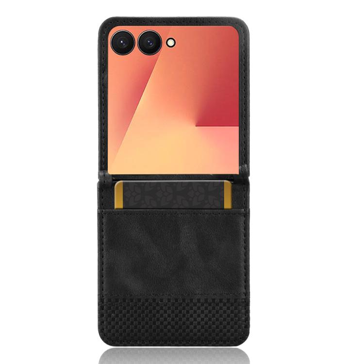 For Samsung Galaxy Z Flip7 5G Retro Texture Leather Phone Case