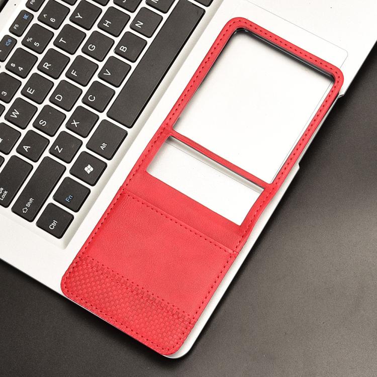 For Samsung Galaxy Z Flip7 5G Retro Texture Leather Phone Case