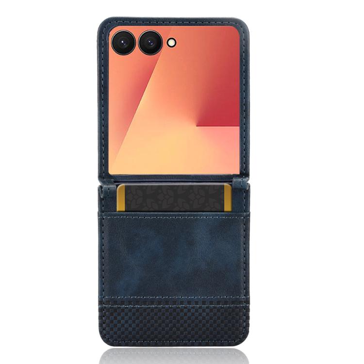 For Samsung Galaxy Z Flip7 5G Retro Texture Leather Phone Case