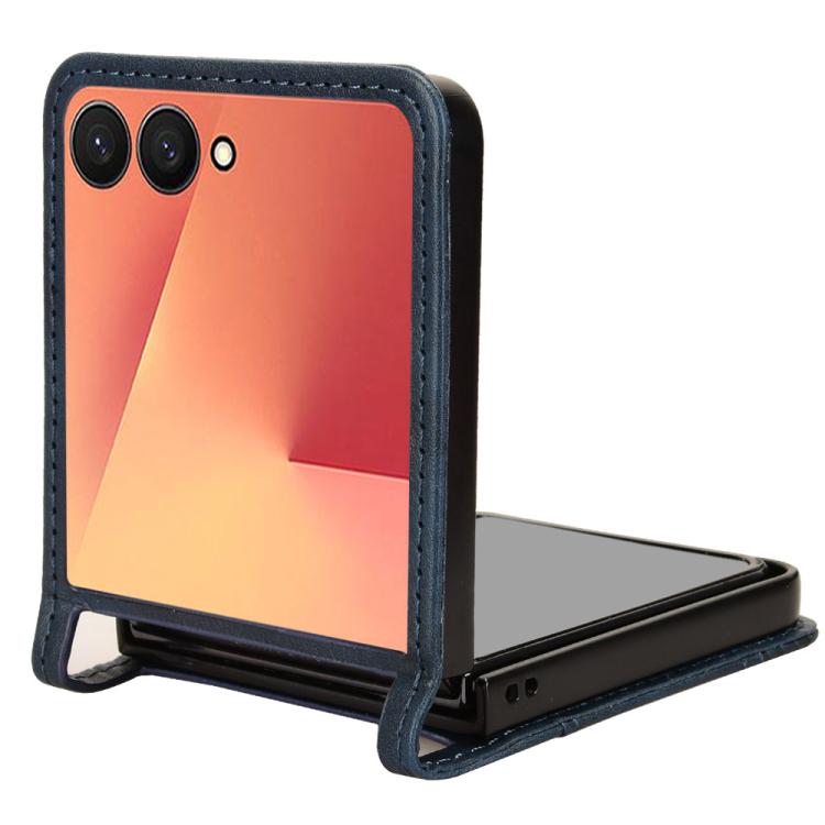 For Samsung Galaxy Z Flip7 5G Retro Texture Leather Phone Case