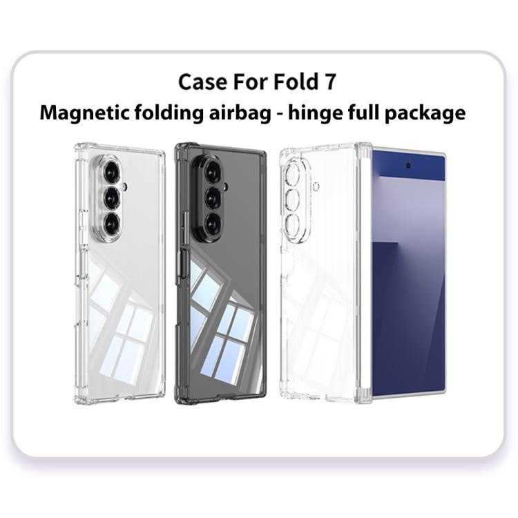 For Samsung Galaxy Z Fold7 5G GKK Magnetic Hinge Folding Airbag Full Cover Phone Case
