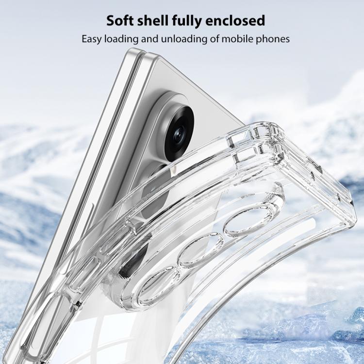 For Samsung Galaxy Z Fold7 5G GKK MagSafe Magnetic Hinge Folding Airbag Full Cover Phone Case