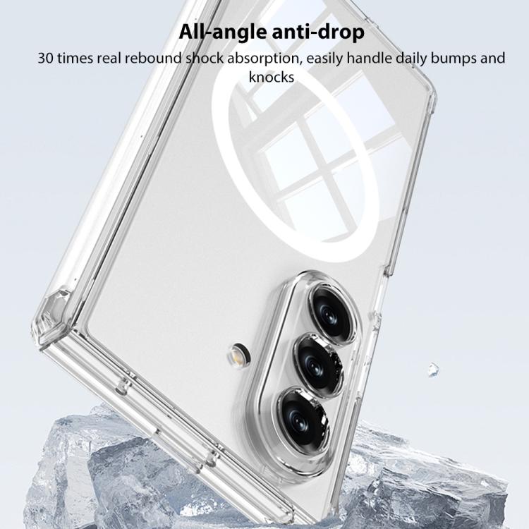 For Samsung Galaxy Z Fold7 5G GKK MagSafe Magnetic Hinge Folding Airbag Full Cover Phone Case