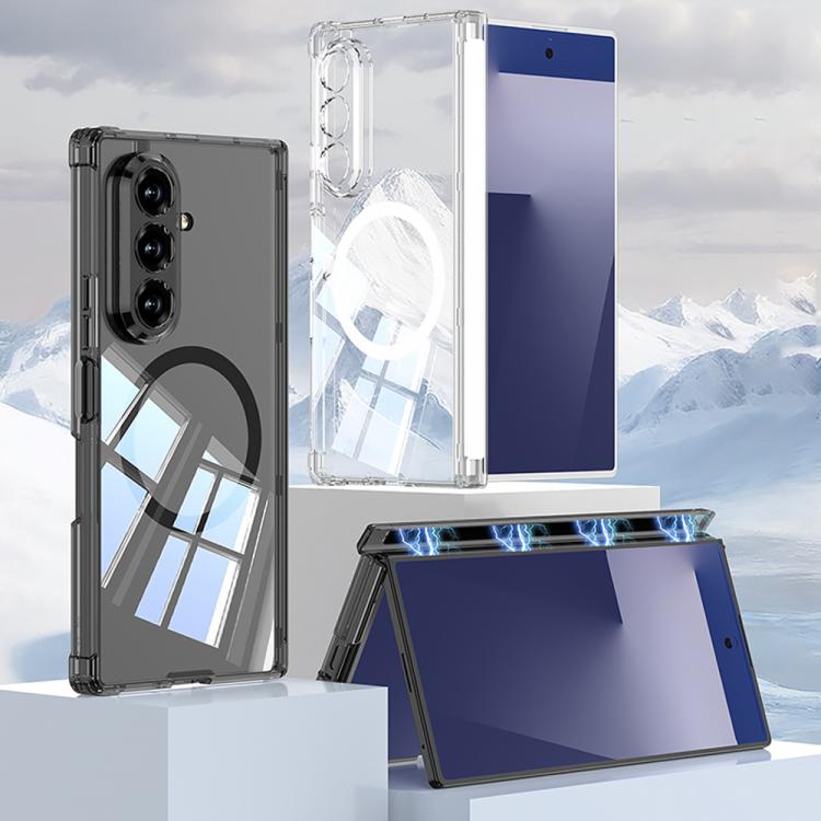For Samsung Galaxy Z Fold7 5G GKK MagSafe Magnetic Hinge Folding Airbag Full Cover Phone Case