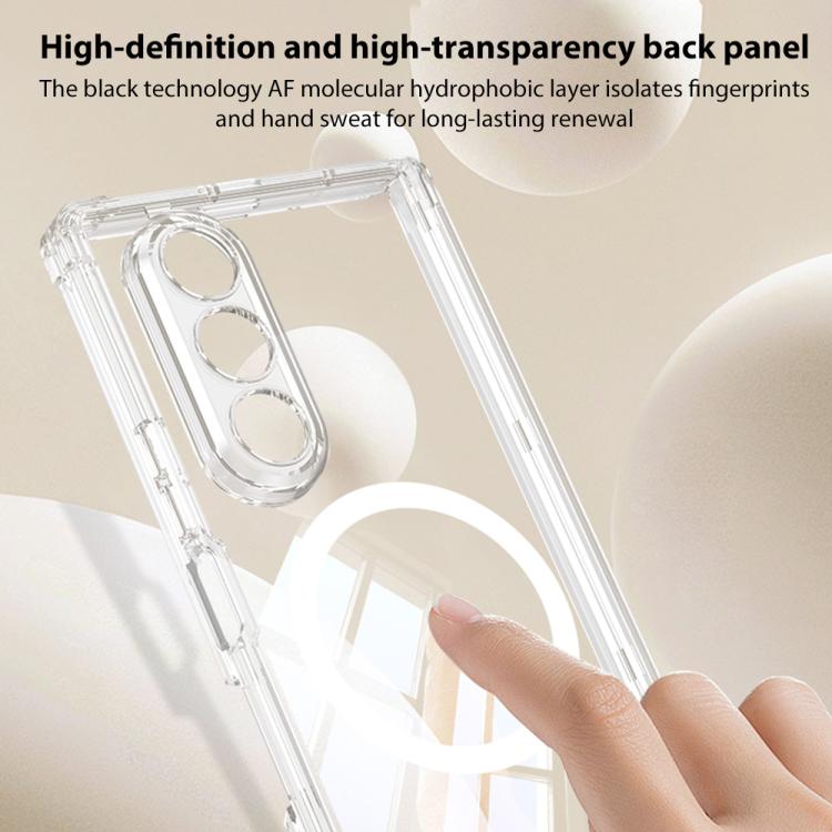 For Samsung Galaxy Z Fold7 5G GKK MagSafe Magnetic Hinge Folding Airbag Full Cover Phone Case