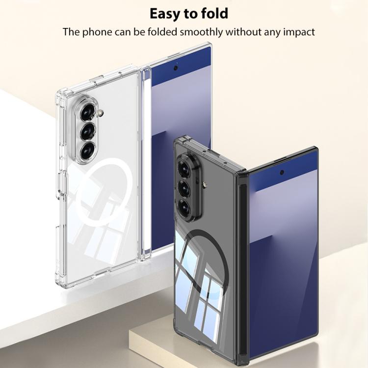 For Samsung Galaxy Z Fold7 5G GKK MagSafe Magnetic Hinge Folding Airbag Full Cover Phone Case