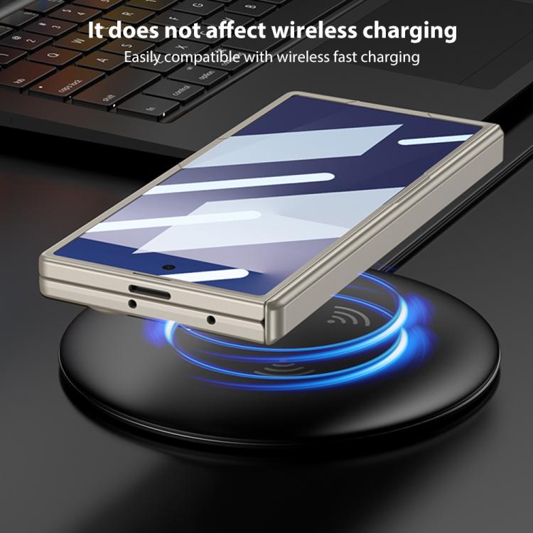 For Samsung Galaxy Z Fold7 5G GKK Integrated Magnetic Triumph Ultra-thin Full Coverage Phone Case with Holder