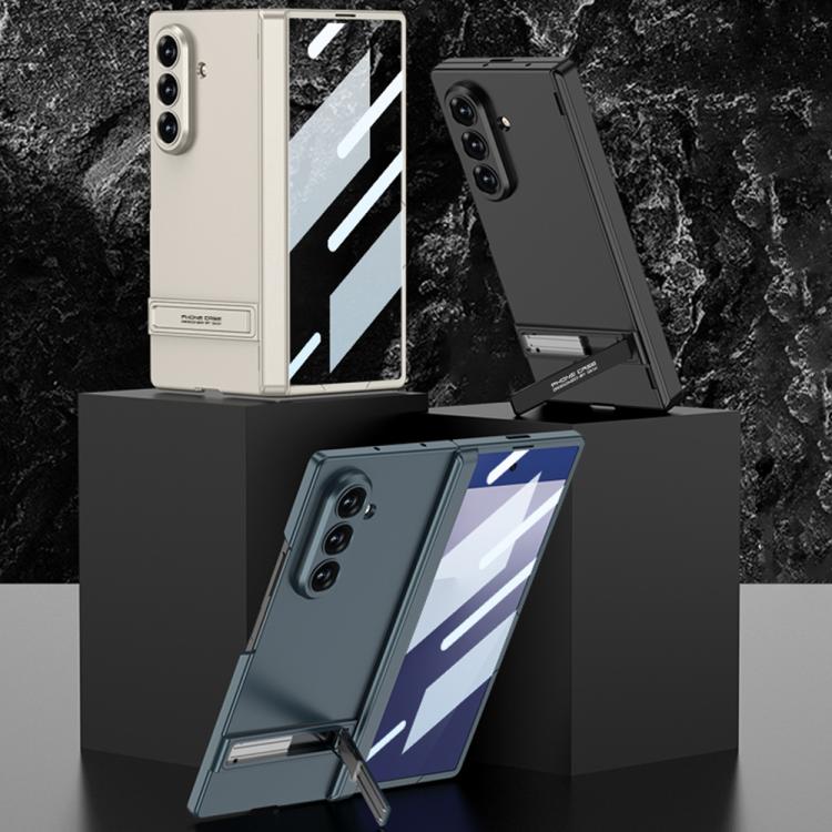 For Samsung Galaxy Z Fold7 5G GKK Integrated Magnetic Triumph Ultra-thin Full Coverage Phone Case with Holder