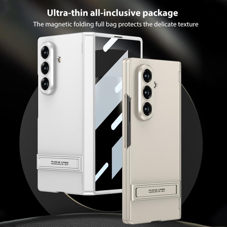 For Samsung Galaxy Z Fold7 5G GKK Integrated Magnetic Triumph Ultra-thin Full Coverage Phone Case with Holder