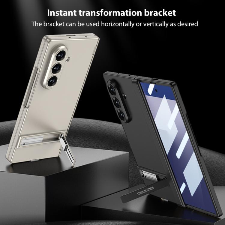 For Samsung Galaxy Z Fold7 5G GKK Integrated Magnetic Triumph Ultra-thin Full Coverage Phone Case with Holder