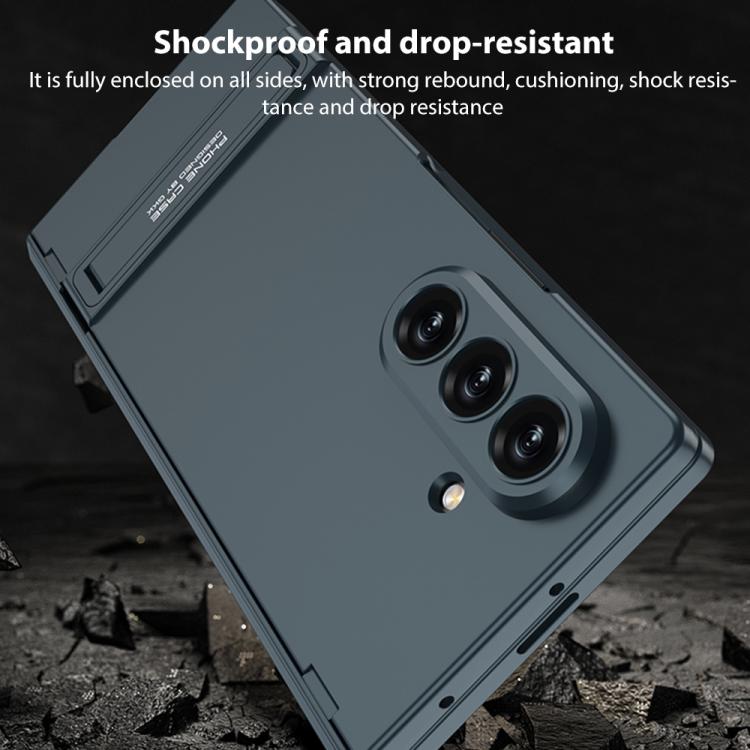 For Samsung Galaxy Z Fold7 5G GKK Integrated Magnetic Triumph Ultra-thin Full Coverage Phone Case with Holder