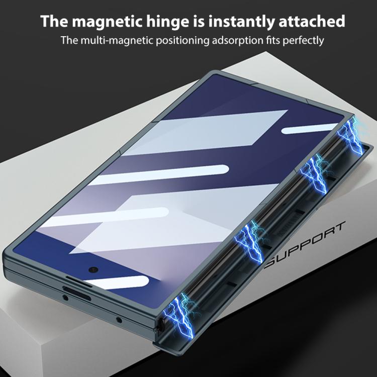 For Samsung Galaxy Z Fold7 5G GKK Integrated Magnetic Triumph Ultra-thin Full Coverage Phone Case with Holder