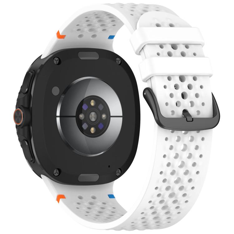 For Samsung Galaxy Watch8 / Watch8 Classic xDfind Alloy Black Buckle Honeycomb Breathable Silicone Watch Band
