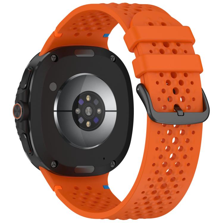For Samsung Galaxy Watch8 / Watch8 Classic xDfind Alloy Black Buckle Honeycomb Breathable Silicone Watch Band