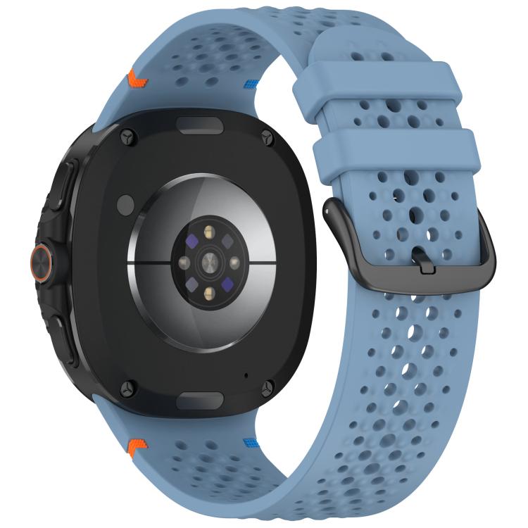For Samsung Galaxy Watch8 / Watch8 Classic xDfind Alloy Black Buckle Honeycomb Breathable Silicone Watch Band