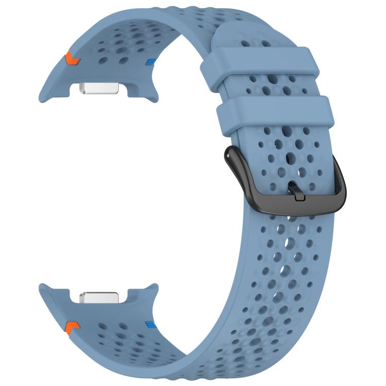 For Samsung Galaxy Watch8 / Watch8 Classic xDfind Alloy Black Buckle Honeycomb Breathable Silicone Watch Band