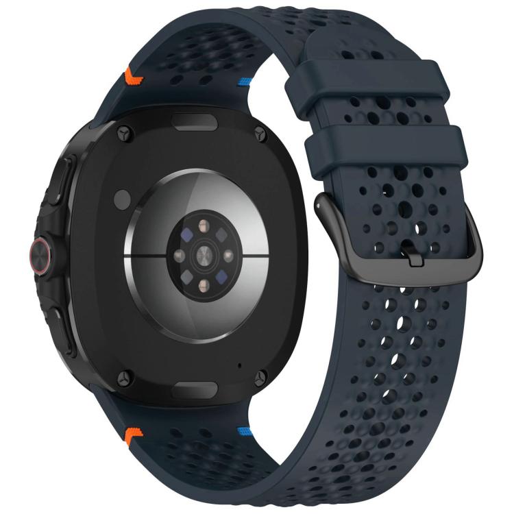 For Samsung Galaxy Watch8 / Watch8 Classic xDfind Alloy Black Buckle Honeycomb Breathable Silicone Watch Band
