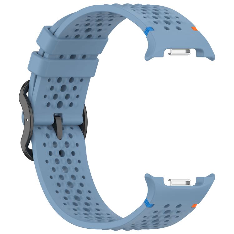 For Samsung Galaxy Watch8 / Watch8 Classic xDfind Ladder Black Buckle Honeycomb Breathable Silicone Watch Band