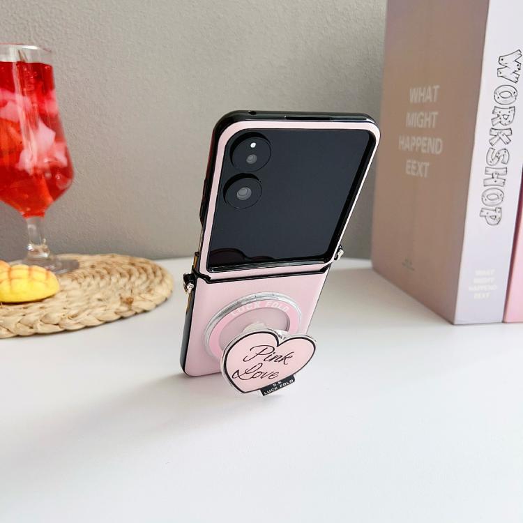 For Xiaomi Mix Flip Side Buckle MagSafe Leather Texture Phone Case with Strap / Holder