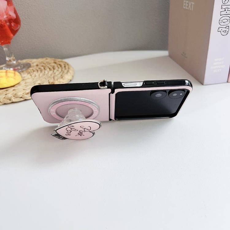 For Xiaomi Mix Flip Side Buckle MagSafe Leather Texture Phone Case with Strap / Holder