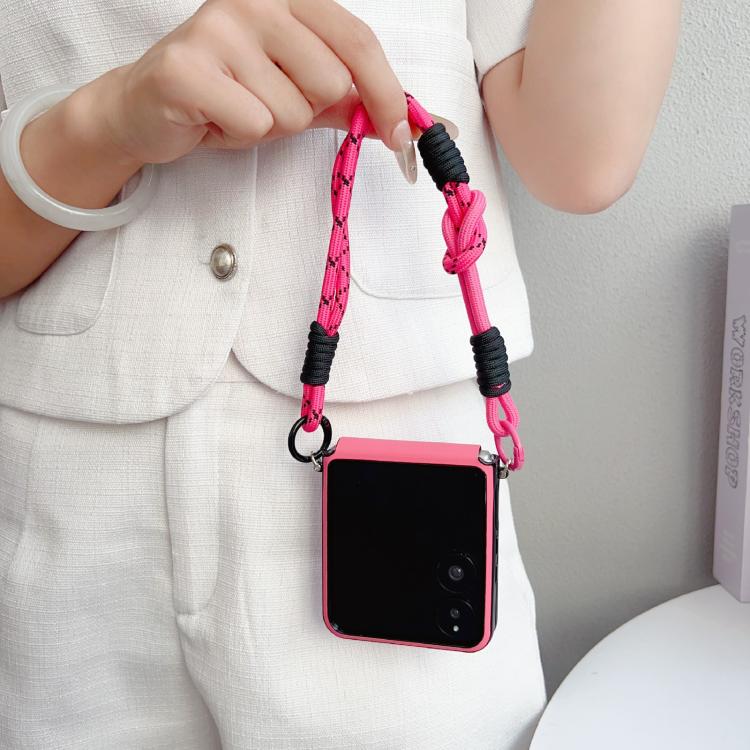 For Xiaomi Mix Flip Side Buckle MagSafe Leather Texture Phone Case with Strap / Holder