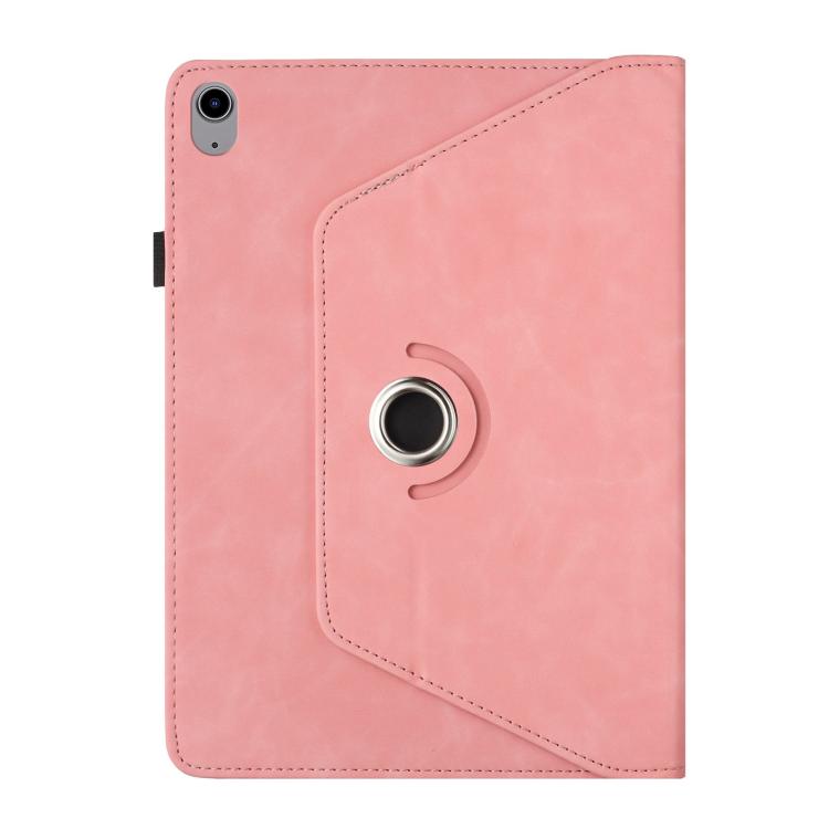 For iPad 2022 / 2025 Solid Color Rotation Holder Leather Smart Tablet Case