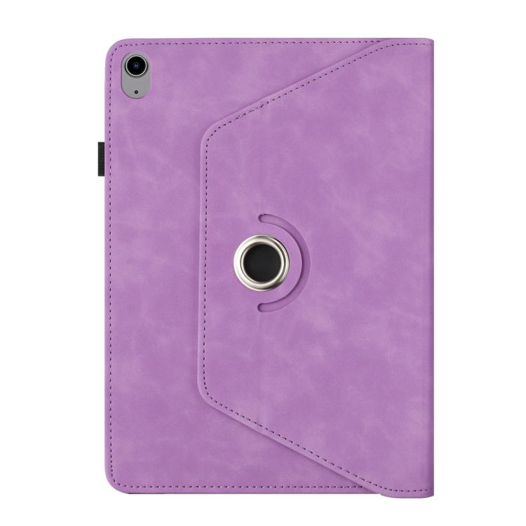 For iPad 2022 / 2025 Solid Color Rotation Holder Leather Smart Tablet Case