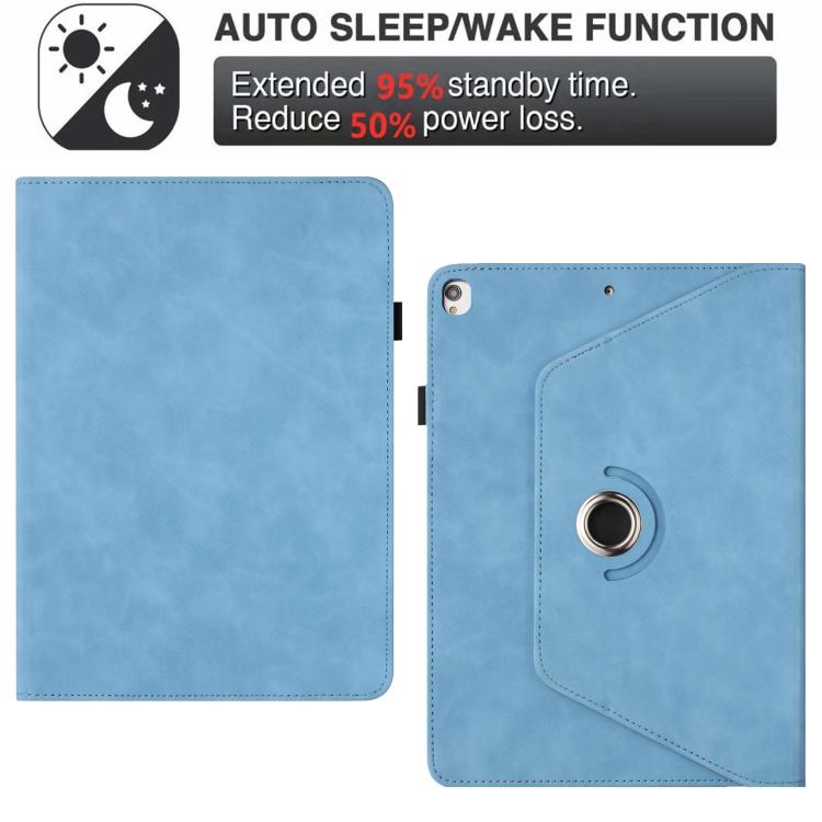For iPad 10.2 2020 / 2019 / 10.5 2019 Solid Color Rotation Holder Leather Smart Tablet Case