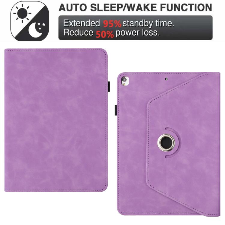 For iPad 10.2 2020 / 2019 / 10.5 2019 Solid Color Rotation Holder Leather Smart Tablet Case
