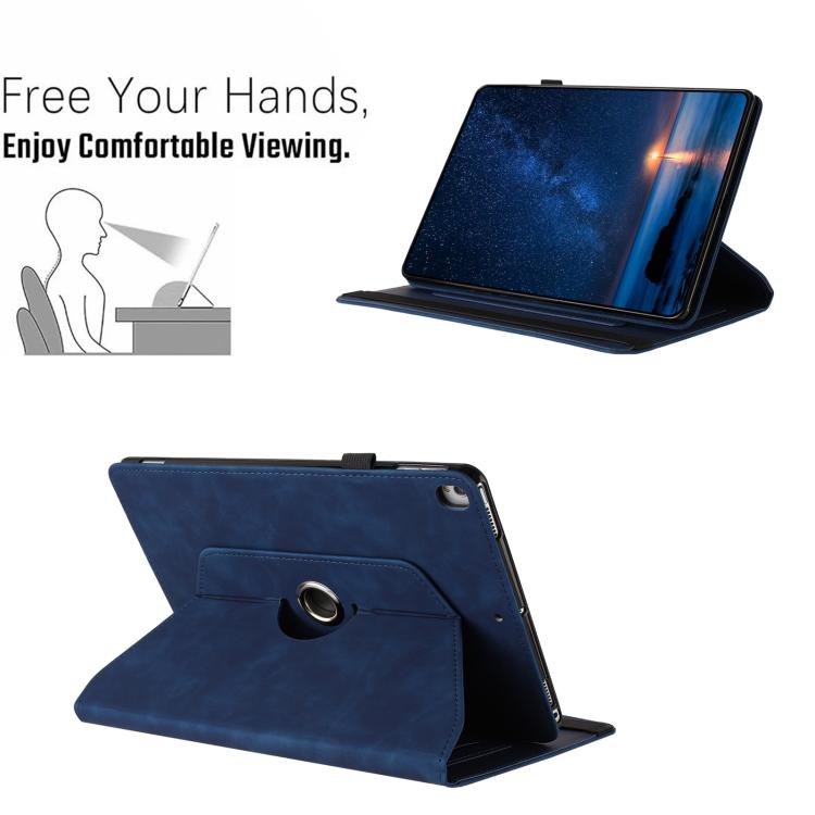 For iPad 10.2 2020 / 2019 / 10.5 2019 Solid Color Rotation Holder Leather Smart Tablet Case