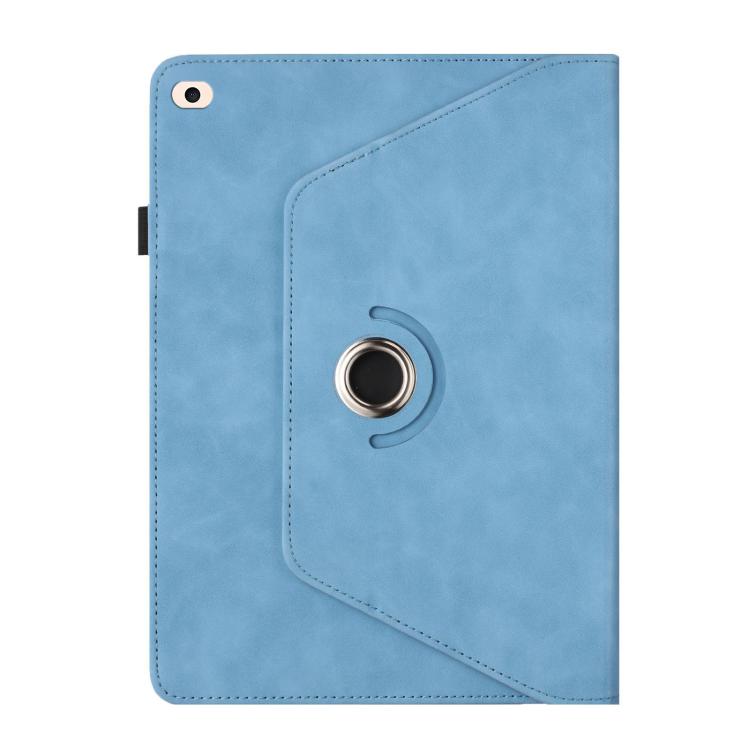 For iPad Air 2 / 1 / 9.7 2018 / 2017 Solid Color Rotation Holder Leather Smart Tablet Case