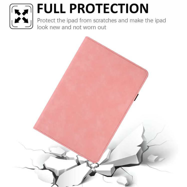 For iPad Air 2 / 1 / 9.7 2018 / 2017 Solid Color Rotation Holder Leather Smart Tablet Case