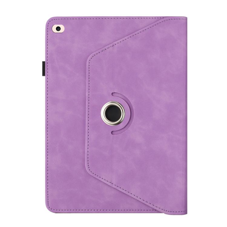 For iPad Air 2 / 1 / 9.7 2018 / 2017 Solid Color Rotation Holder Leather Smart Tablet Case