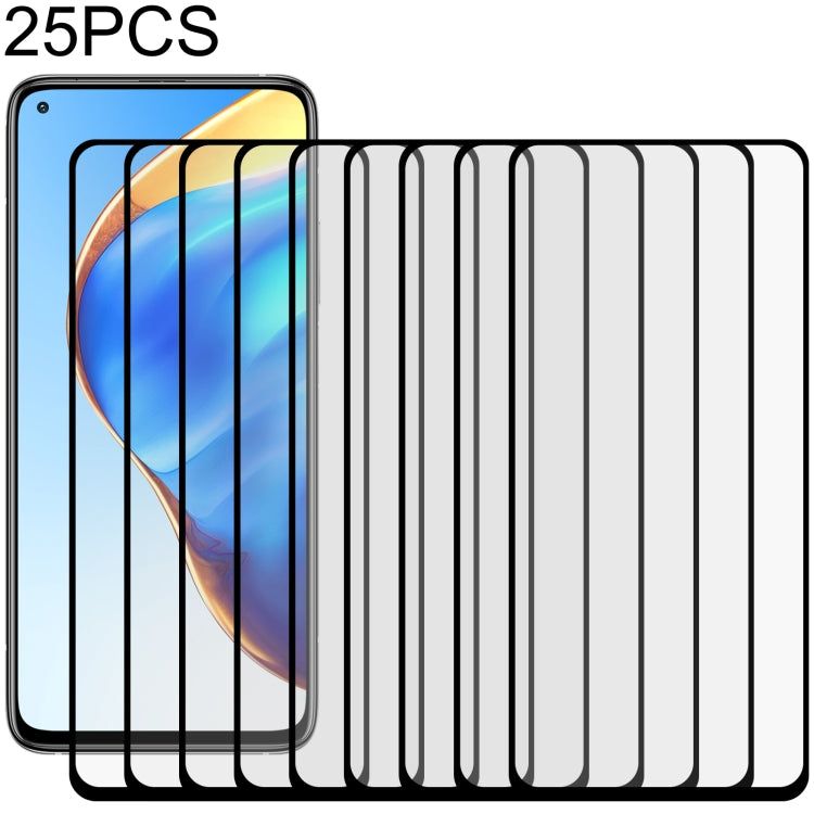 For Xiaomi Mi 10T Pro 25 PCS Full Glue Full Screen Tempered Glass Film