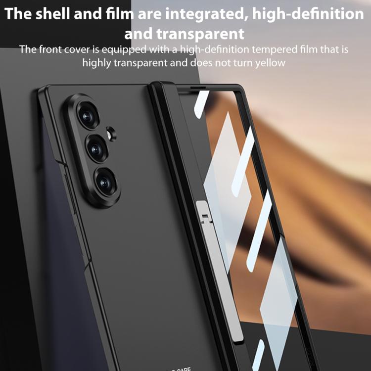 For Samsung Galaxy Z Fold7 5G GKK Integrated Magnetic Folding Hinge Full Coverage Phone Case with Side Bracket