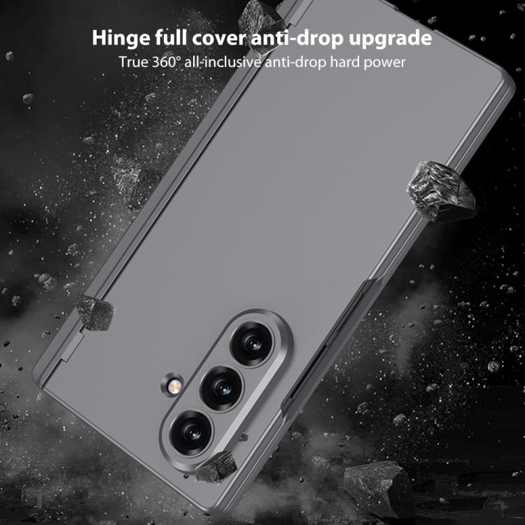 For Samsung Galaxy Z Fold7 5G GKK Integrated Magnetic Folding Hinge Full Coverage Phone Case with Side Bracket