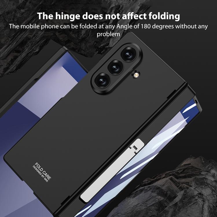 For Samsung Galaxy Z Fold7 5G GKK Integrated Magnetic Folding Hinge Full Coverage Phone Case with Side Bracket