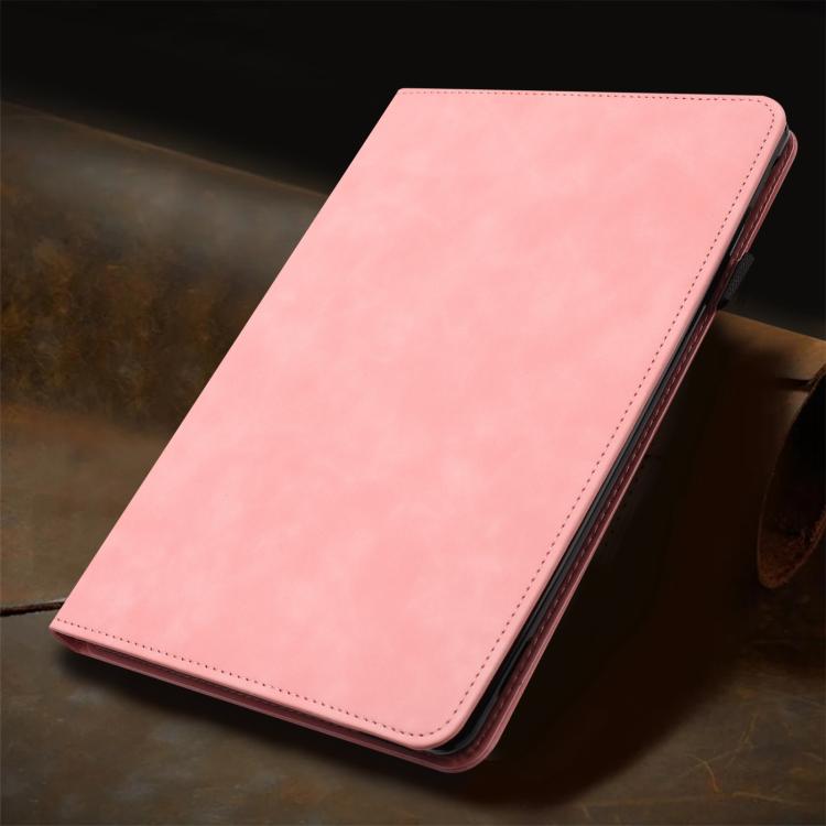 For Samsung Galaxy Tab S10 FE / S9 Solid Color Rotation Holder Leather Smart Tablet Case