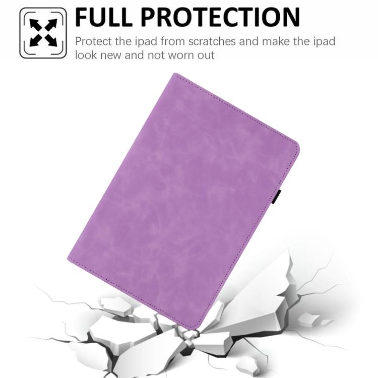 For Samsung Galaxy Tab S10+ / S9 FE+ Solid Color Rotation Holder Leather Smart Tablet Case