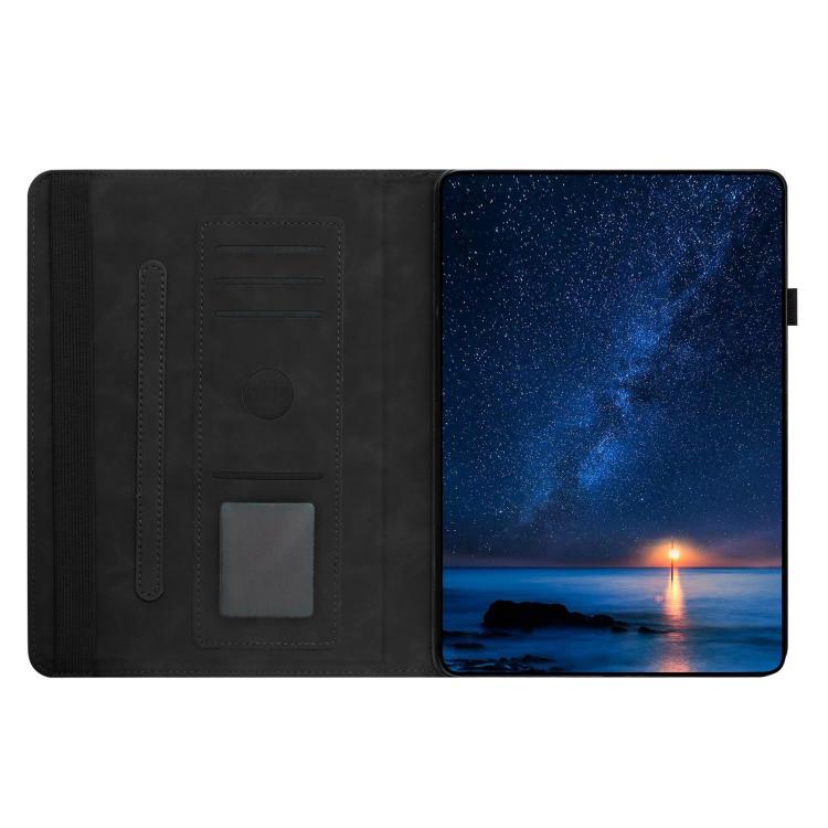 For Samsung Galaxy Tab S10+ / S9 FE+ Solid Color Rotation Holder Leather Smart Tablet Case