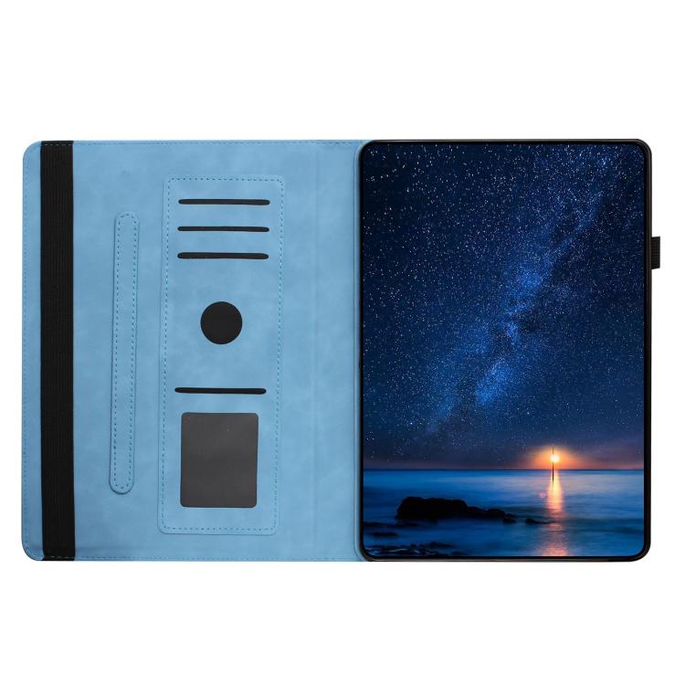 For Samsung Galaxy Tab S6 Lite 2024 Solid Color Rotation Holder Leather Smart Tablet Case