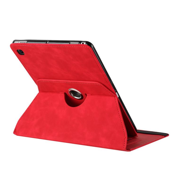 For Samsung Galaxy Tab S6 Lite 2024 Solid Color Rotation Holder Leather Smart Tablet Case