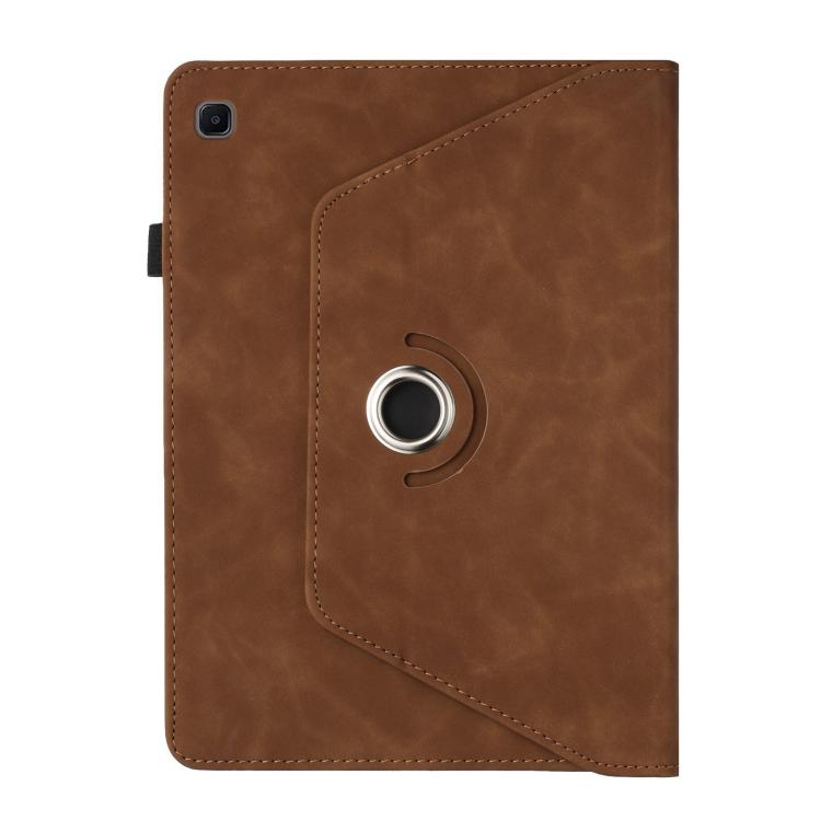 For Samsung Galaxy Tab A7 2020 Solid Color Rotation Holder Leather Smart Tablet Case