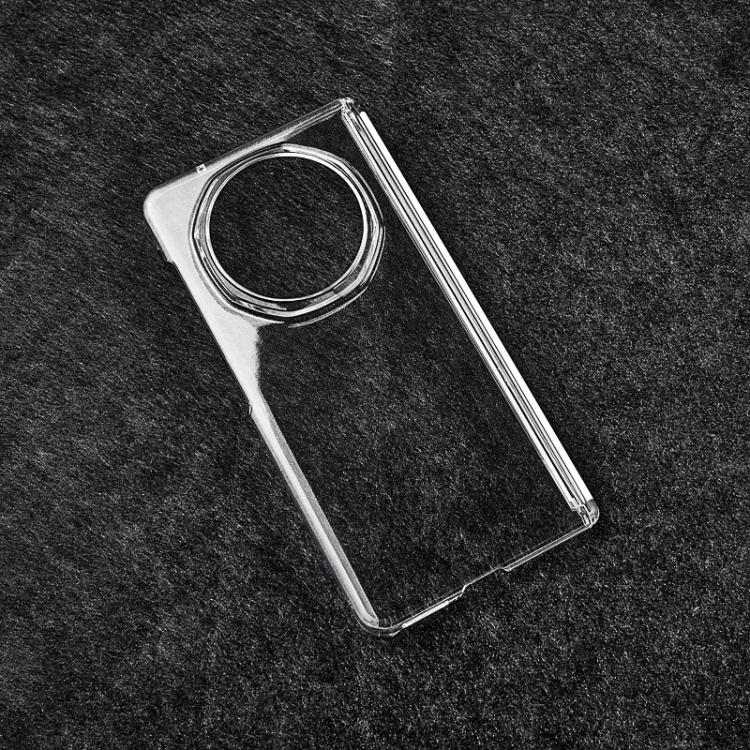 For Honor Magic V5 Transparent PC Dual Axis Shockproof Phone Case