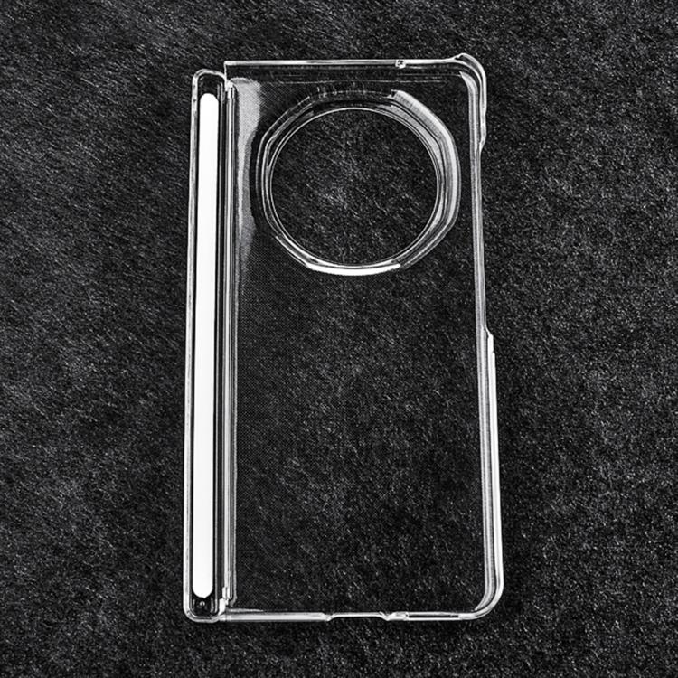 For Honor Magic V5 Transparent PC Dual Axis Shockproof Phone Case